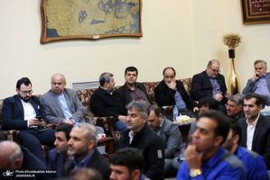 دیدار وزیر ، معاونان و کارکنان وزارت صمت با سید حسن خمینی