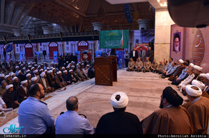 تجدید میثاق مسئولان سازمان عقیدتی سیاسی ارتش با آرمان‌های حضرت امام(س)