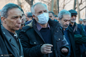 مراسم تشییع پیکر رضا رئیس طوسی استاد دانشکده حقوق و علوم سیاسی دانشگاه تهران