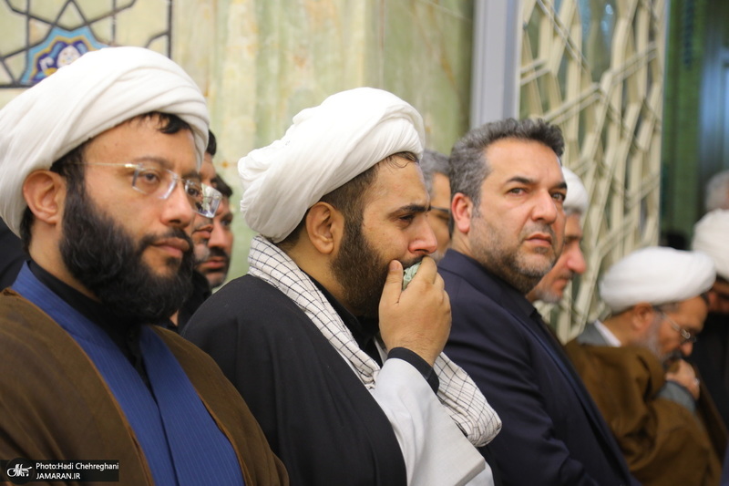 مراسم بزرگداشت شهیدان «علی رازینی» و «محمد مقیسه» در مسجد اعظم قم‎