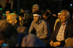 وداع با پیکر مطهر شهید امیر‌سعید قاسمی در امامزاده صالح(ع) فرحزاد 