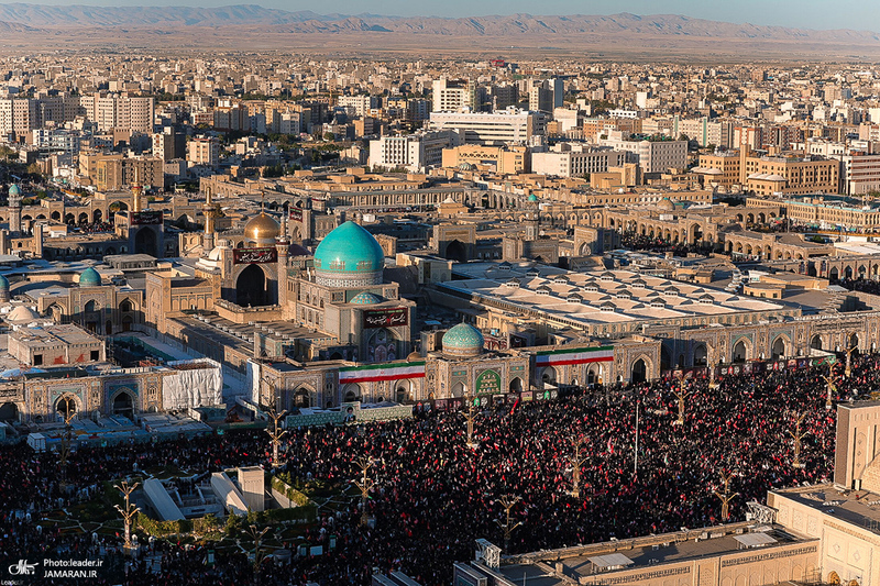 تشییع پیکر مطهر رهبر شهید انقلاب اسلامی در مشهد مقدس