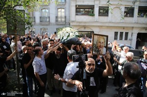 مراسم تشییع ثمینه باغچه‌بان