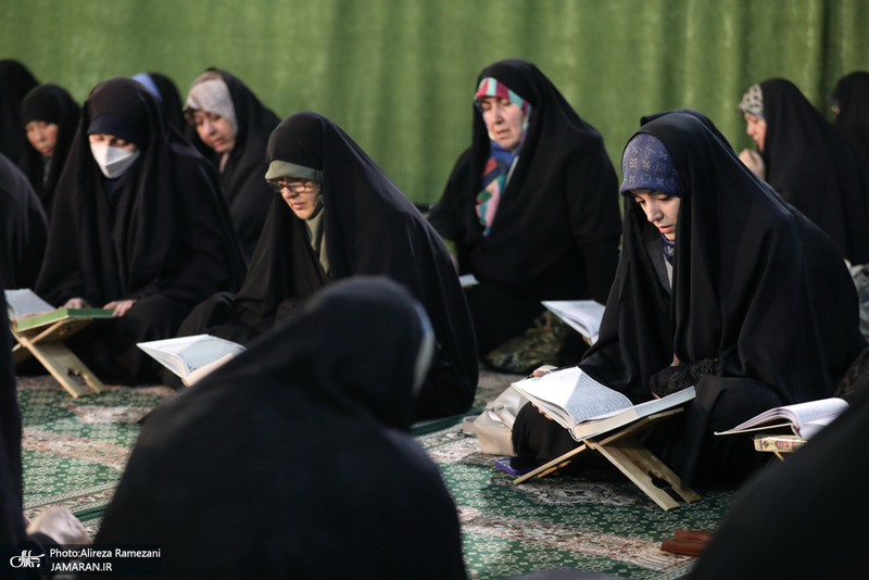 مراسم جزخوانی قرآن کریم در حرم مطهر حضرت عبدالعظیم حسنی(ع)