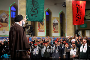 دیدار جمعی از جوانان و نوجوانان عازم اردوهای راهیان نور با رهبر معظم انقلاب