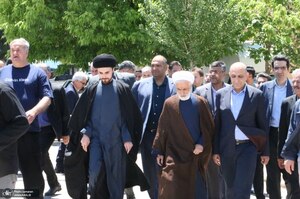 مراسم سی و هفتمین سالگرد بزرگداشت امام خمینی (س) در روستای خیارج استان قزوين
