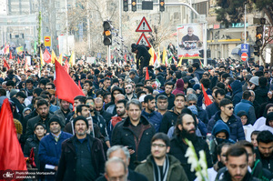  حضور میلیون ها تهرانی در تشییع پیکر مطهر سردار قاسم سلیمانی - 9 