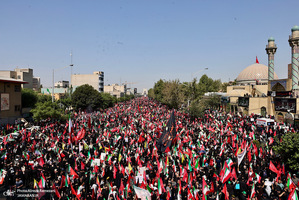 مراسم تشییع رهبر شهید