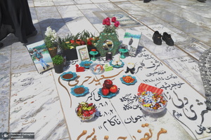 مراسم تحویل سال نو در گلزار شهدای قم‎