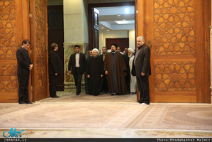 تجدید میثاق رئیس قوه قضائیه و مسئولان عالی قضایی با آرمان‌های امام خمینی(س) 