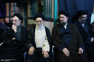 مراسم بزرگداشت آیت الله حسن صانعی (ره) در حسینیه جماران -1