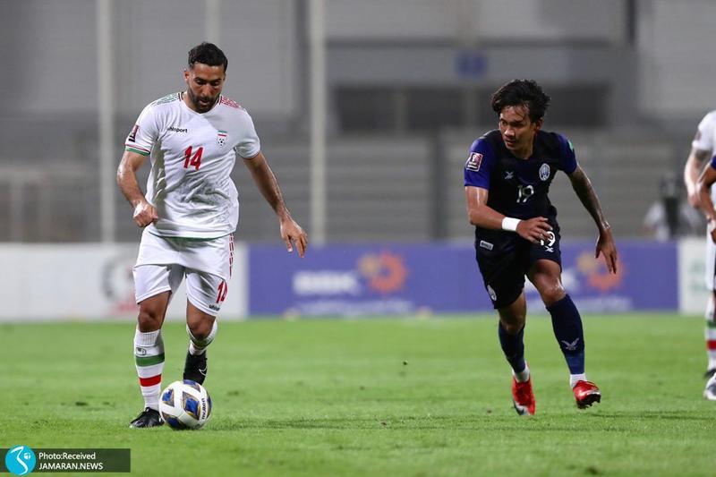 سامان قدوس تیم ملی فوتبال ایران - ایران و کامبوج