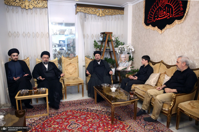 حضور سیدحسن خمینی در منزل شهید باقری