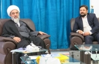 دیدار مدیر نمایندگی موسسه تنظیم و نشر آثار امام خمینی در قم با آیت الله فاضل لنکرانی (10)