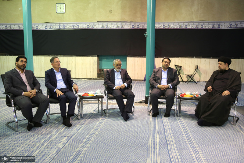 دیدار مدیرعامل بانک ملی ایران ابوالفضل نجارزاده و اعضای هیئت عامل با سید حسن خمینی