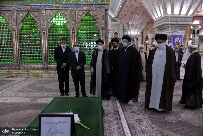 تجدیدمیثاق رئیس قوه قضائیه و مسئولان عالی قضایی با آرمان‌های حضرت امام خمینی(س)