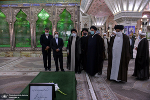 تجدیدمیثاق رئیس قوه قضائیه و مسئولان عالی قضایی با آرمان‌های حضرت امام خمینی(س)