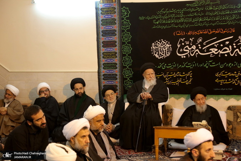 عزاداری در بیوت مراجع عظام تقلید و علما در سالروز شهادت حضرت فاطمه(س)