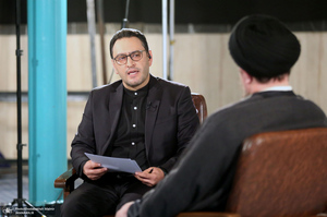 پشت صحنه برنامه تلویزیونی «صف اول» با حضور سید حسن خمینی