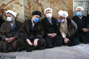 مراسم تشییع و خاکسپاری آیت الله جلالی خمینی(ره) در حرم امام خمینی(س)