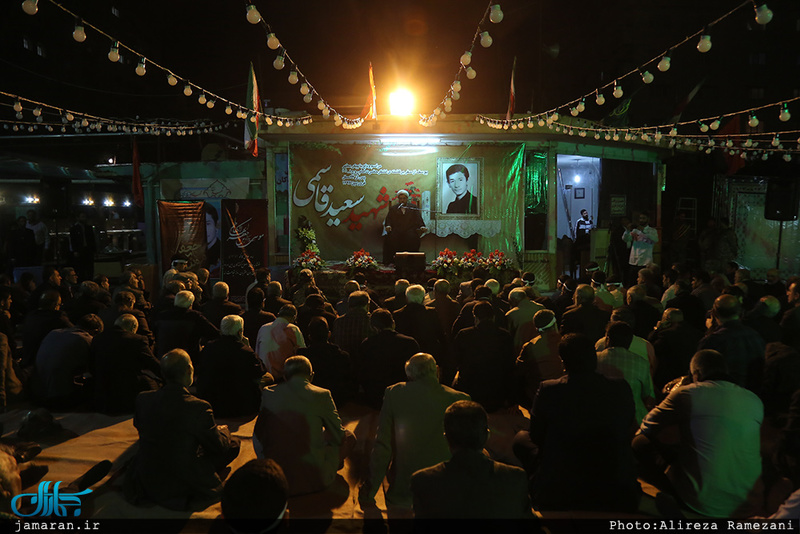 وداع با پیکر مطهر شهید امیر‌سعید قاسمی در امامزاده صالح(ع) فرحزاد 