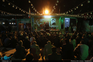 وداع با پیکر مطهر شهید امیر‌سعید قاسمی در امامزاده صالح(ع) فرحزاد 