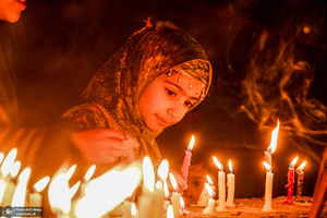 نورافشانی به مناسبت  میلاد حضرت علی (ع) در کشمیر ھند