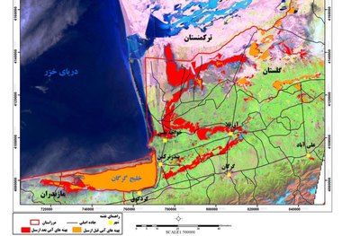 انتشار تصاویر ماهواره ای سیل در گلستان و خوزستان + تصاویر