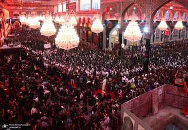 عزاداری مشهور بنی عامری ها در بین الحرمین در آستانه روز اربعین