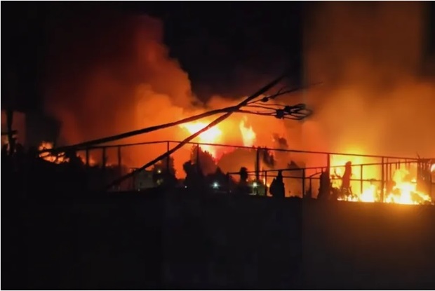 وقوع آتش سوزی مهیب در نزدیکی یک پایگاه نظامی اسرائیلی در قدس