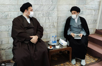 دیدار سید حسن خمینی با حجت الاسلام والمسلمین سید ریاض حکیم