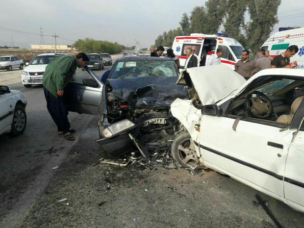 حادثه تصادف در گتوند هفت مصدوم بر جای گذاشت