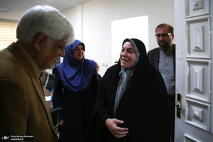 دیدار نوروزی برخی از چهره های سیاسی و دانشگاهی با محمدرضا عارف