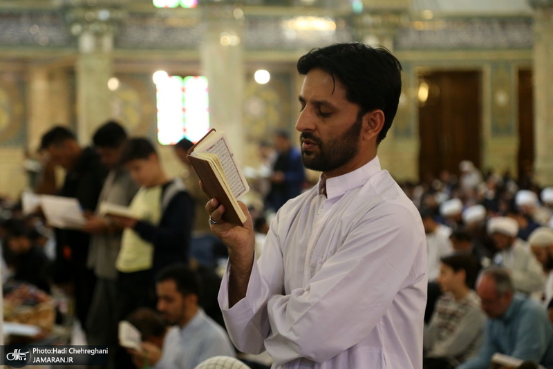 مراسم معنوی اعتکاف در مسجد امام حسن عسکری(ع) قم