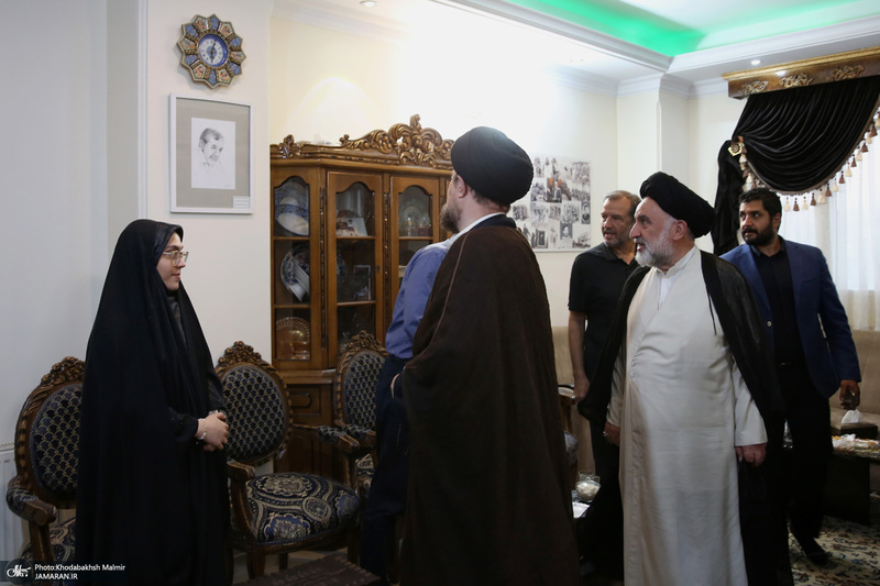 حضورسید حسن خمینی در منزل مرحوم سید علی صنیع خانی