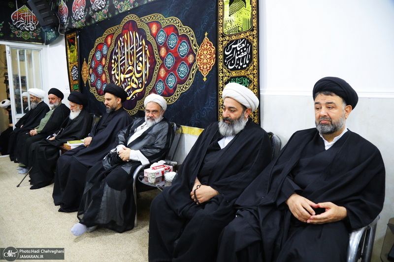 عزاداری شهادت حضرت فاطمه (س) در بیت آیت الله دوستی زنجانی‎