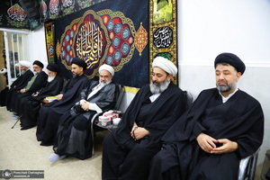 عزاداری شهادت حضرت فاطمه (س) در بیت آیت الله دوستی زنجانی‎