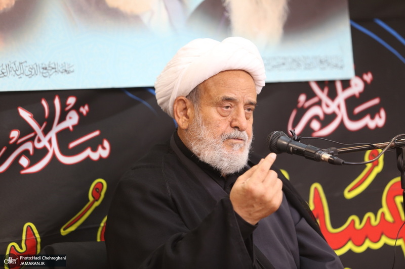 مراسم شهادت امام حسن مجتبی(ع) در بیت آیت الله العظمی فاضل لنکرانی(ره) - حسین انصاریان