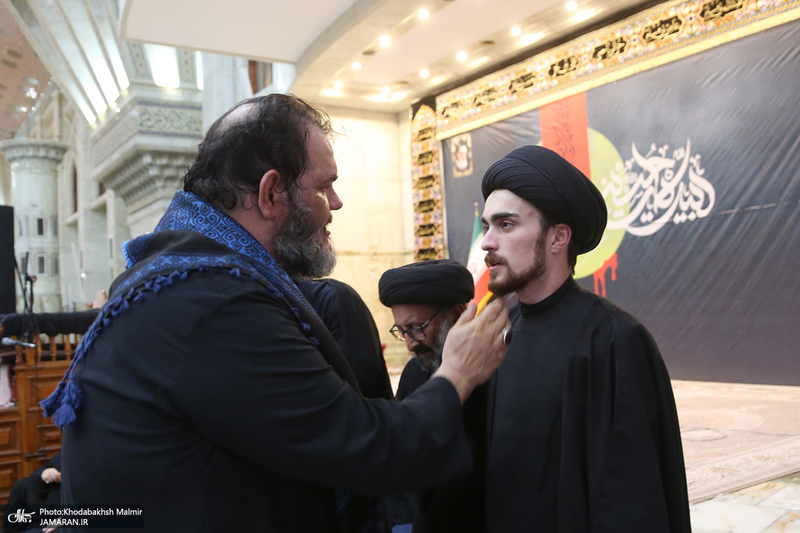 مراسم عزادارای شب عاشورا در حرم مطهر امام خمینی
