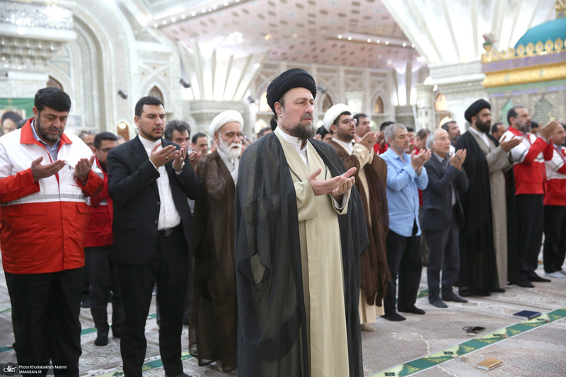 تجدید میثاق رییس و امدادگران جمعیت هلال احمر با ارمان های امام راحل