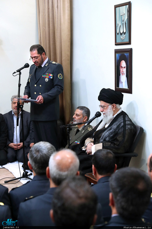 دیدار فرماندهان قرارگاه پدافند هوایی خاتم‌الانبیاء(ص) ارتش با رهبر معظم انقلاب