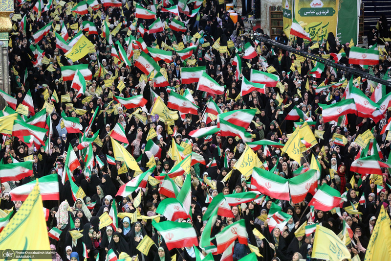 اجتماع باشکوه نوجوانان آرمانی لشکر قدس در حرم مطهر امام خمینی (س)