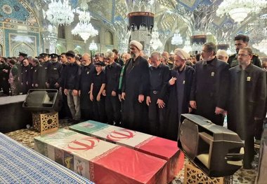 پیکر ۲ شهید امنیت در مشهد تشییع شد+ عکس