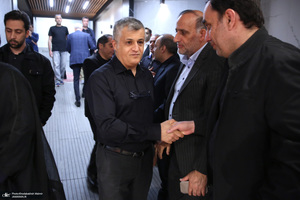 حضور سید حسن خمینی در منزل آیت الله امام جمارانی