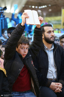 اجتماع باشکوه نوجوانان آرمانی لشکر قدس در حرم مطهر امام خمینی (س)