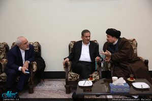 حاشیه تجدید میثاق رییس جمهوری و اعضای هیئت دولت با آرمان های حضرت امام(س)