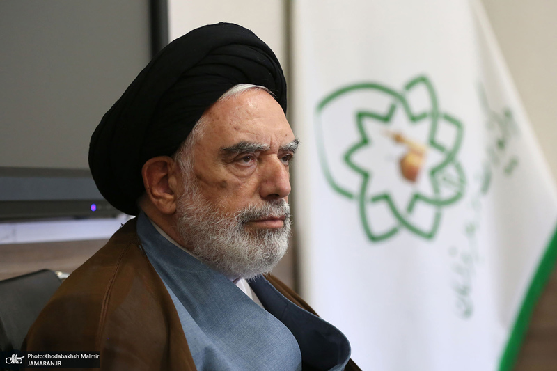 دیدار سرپرست موسسه تنظیم و نشر آثار امام خمینی(س) با مدیر حوزه علمیه خراسان / سید مصباح عاملی