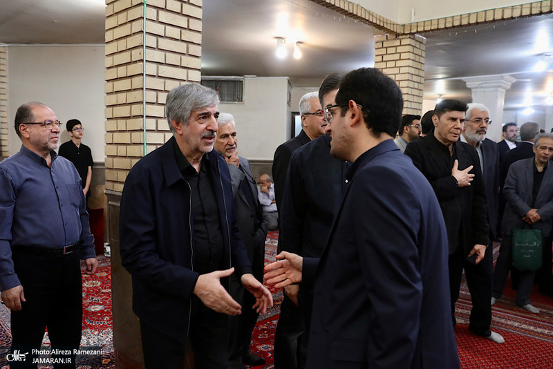 مراسم تشييع مادر غلامعلی حداد عادل