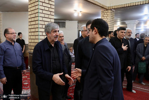 مراسم تشييع مادر غلامعلی حداد عادل