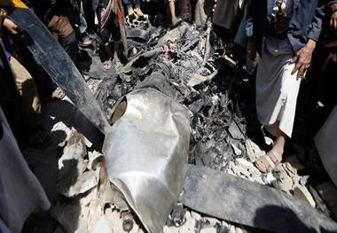 سرنگونی یک هواپیمای شناسایی عربستان در یمن 